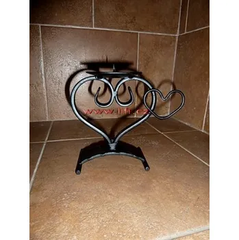 Svícen Kovový svícen Srdíčko 2