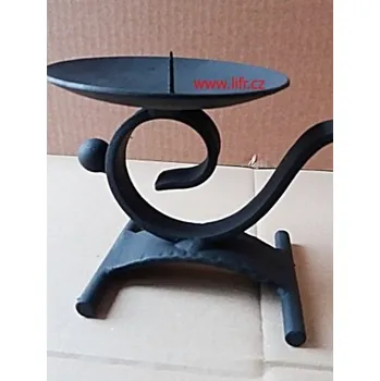 Svícen Kovový svícen Lampička velká svíčka 3