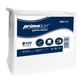 Papírový ubrousek Ubrousky PrimaSoft classic, jednovrstvé, bílé, 500 ks