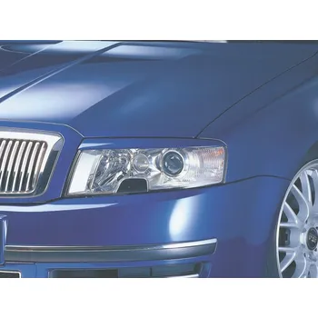 Tuning Kryty světlometů (mračítka), ABS černý - Škoda Superb I. (Mračítka pro Škoda Superb I. 2002-2008)