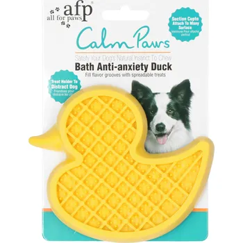 lízací podložka All For Paws Lízací podložka nástěnná Kačenka 10 x 13 cm žlutá