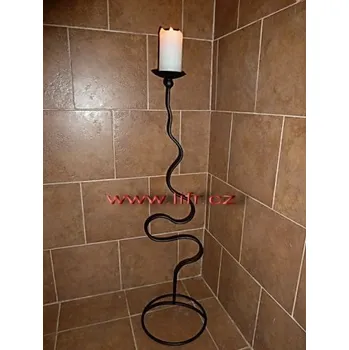 Svícen Kovový, kovaný svícen Vlna