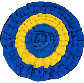 Hračka pro psa QHP Podložka čichací pro koně QHP, blue/yellow