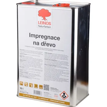 Olej na dřevo Leinos 150 impregnace na dřevo (10L) přírodní olejový nátěr - impregnace dřeva v exteriéru