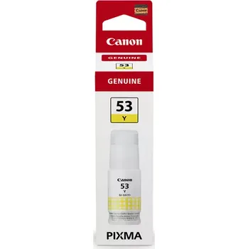 Počítačové příslušenství Inkoustová cartridge Canon GI-53Y, Pixma G550, G650, 4690C001, yellow, originál