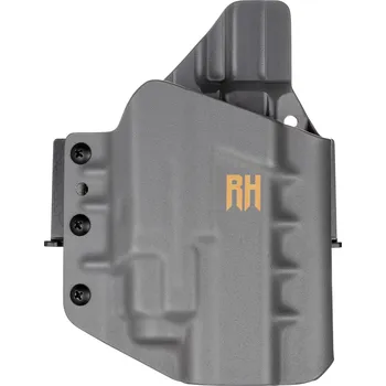 Příslušenství pro sportovní střelbu RH Holsters FROGY - Glock 17/22/31 + Streamlight TLR-8A - vnější kydexové pouzdro - poloviční sweatguard - tmavě šedá Pouzdro je pro: Pravák