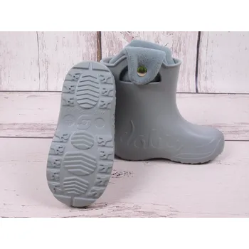 Chlapecká obuv Holínky gumáčky sněhule Camminare žabka šedé zateplené vyjímatelnou vložkou velikost: 26/27