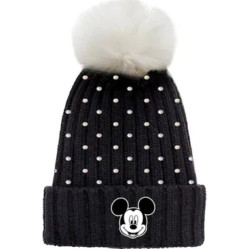 Čepice Minnie Mouse - licence Dívčí čepice - Minnie Mouse 5239A051, černá Barva: Černá, Velikost: velikost 54