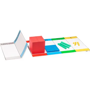 Dřevěná hračka AKTIV LERNEN Tabulka (Place Value) 7 míst