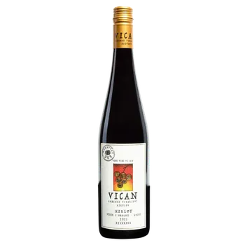 Víno Vican Merlot moravský dub Výběr z hroznů 2022