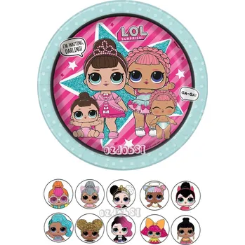 Přisada na vaření a pečení L.O.L. surprise 4 - jedlý papír - Bez úprav