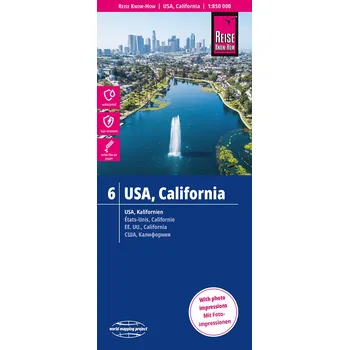 Reise Know-How Verlag mapa USA California (Kalifornie, č.6) 1:850 t. voděodolná