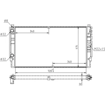 Chladič motoru Chladič, chlazení motoru HART 620 264