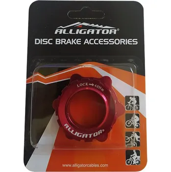 Brzda na kolo Center Lock adapter 15/20mm Aligator HK-CLK červená