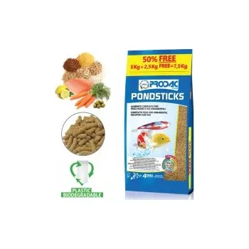 Krmivo pro rybičky Prodac Pondsticks 150g