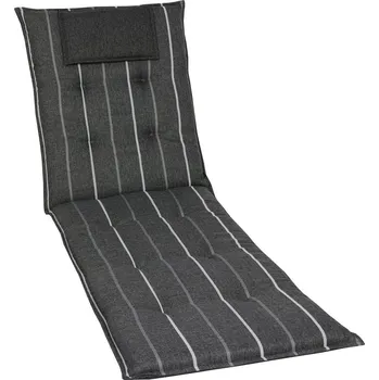 Podsedák GO-DE Textil Sada zahradních podsedáků (podsedák na lehátko, antracitová)