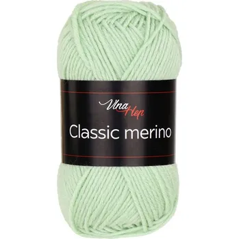 Vlna-hep Příze Classic merino - 61303 pastelová zelená