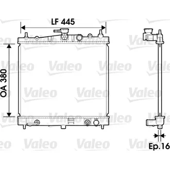 Chladič motoru Chladič, chlazení motoru VALEO 734247