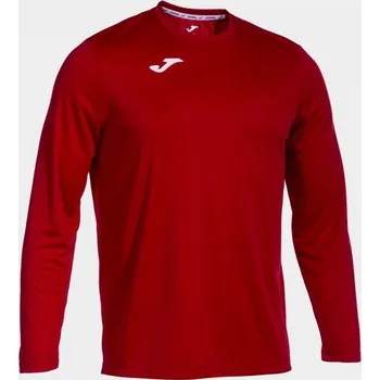 Chlapecké tričko Pánské/Chlapecké sportovní tričko JOMA T-SHIRT COMBI RED L/S Velikost: 104-116, Barva: RED