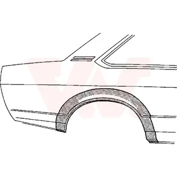 Blatník karosérie Boční stěna VAN WEZEL 3757148