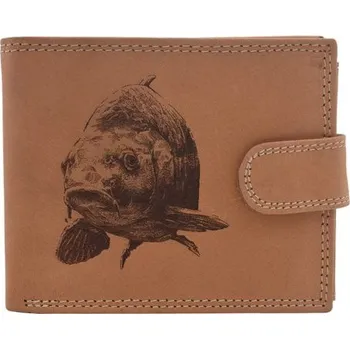 Peněženka Mercucio Pánská peněženka Kapr hlava natural