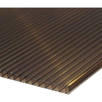 Průsvitná krytina Polykarbonátová deska 2000 x 1050 x 10 mm hnědá