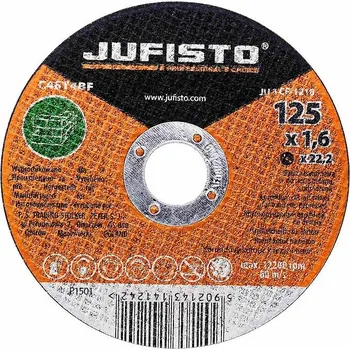 Příslušenství k brusce Řezný kotouč beton 125 x 1.6 mm, Jufisto