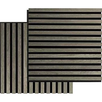 Obklad Fibrotech Akustický obkladový panel Square, MDF, 520 × 520 × 22 mm, dub šedý 2344636