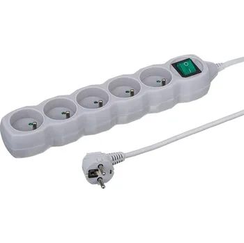 Prodlužovací kabel Prodlužovací kabel s vypínačem 5G 3X1 Z/U 1,5 m šedý