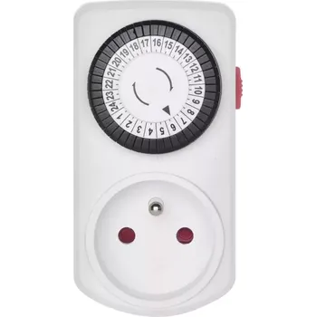 modulární přístroj a rozvaděč Časovač - vnitřní denní (24 hod.) mechanické spínací hodiny (zásuvka) 15 FD/3A