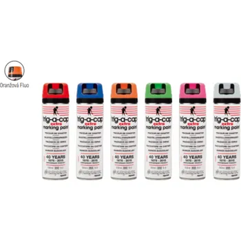 Barva ve spreji Ampere Ruční značkovací sprej Trig-a-cap EXTRA ORANŽOVÝ FLUO, bal. 1 ks