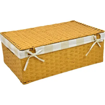 Úložný box Vingo Úložný box s víkem pískový Rozměry (cm): 30x21, v. 11