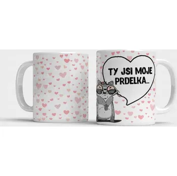 Hrnek Ty jsi moje prdelka… - Žlutá