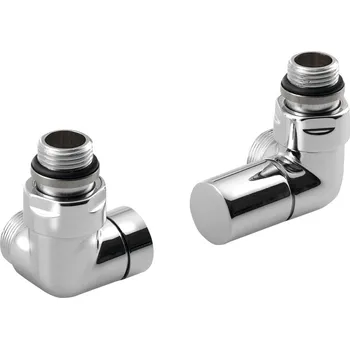 Sapho CORNER SIMPLY připojovací sada ventilů triaxiální, pravé provedení, chrom