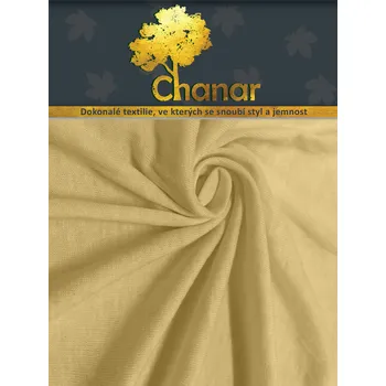 Prostěradlo Top textil Prostěradlo Jersey Lux do postýlky 70x140 cm béžová