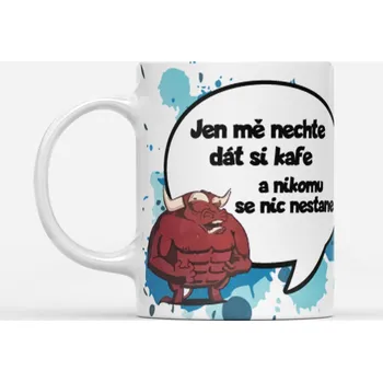 Hrnek Jen mě nechte dát si kafe a nikomu se nic nestane - Oranžová