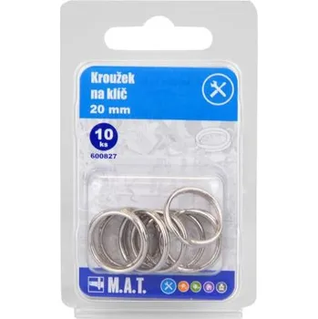 kroužek na klíč 20mm Ni (10ks)