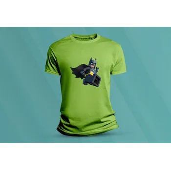 Dětské bavlněné tričko Lego Batman. velikost S Lime