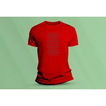 Dětské bavlněné tričko Vyšívanka 1. Červená velikost 140 (9-11 let)