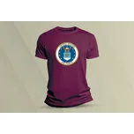 Dětské bavlněné tričko Letectvo USA. velikost 104 Vínová