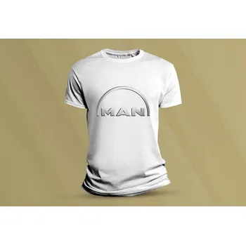 Chlapecké tričko Dětské bavlněné tričko Man. Bílá velikost 104