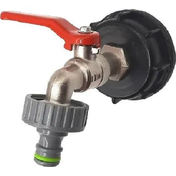 MedioBag.cz IBC redukce DN50 - zahradní kohout 3/4"+ rychlospojka na hadici