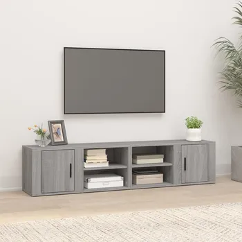 Obývací stěna vidaXL TV skříňky 2 ks 80 x 31,5 x 36 cm kompozitní dřevo [819441] Barva: šedá sonoma