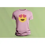 Dětské bavlněné tričko Smajlík 2. Růžová velikost S