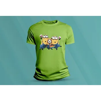 Chlapecké oblečení Dětské bavlněné tričko Mimoni. velikost S Lime