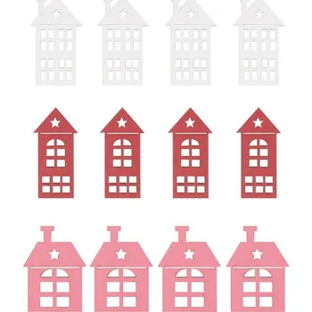 Vánoce Dřevěné dekorace 4 cm, 12 ks v sáčku 5472