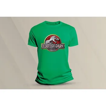 Chlapecké tričko Dětské bavlněné tričko Jurassic Park 4. velikost 152 Zelená