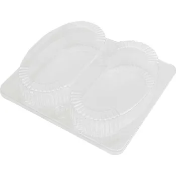 Dóza na potraviny dóza/box na chlebíčky OPS, 160x135mm - transparentní (360 ks/balení)