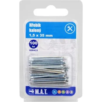 Hřebík hřebík kalený 35x1,5mm Zn (100ks)