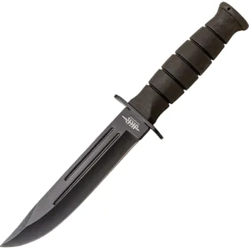 kapesní nůž JKR Taktický nůž se záštitou, 15 cm, pogumovaný ABS